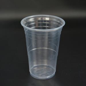 China 425Ml 14 Oz PP Disposable Drinking Cups Cold Drink Disposable Cups With Lid on sale
