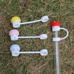 Customized Public Mashroom Design 10MM Straw Topper For Tumbler Cup Full