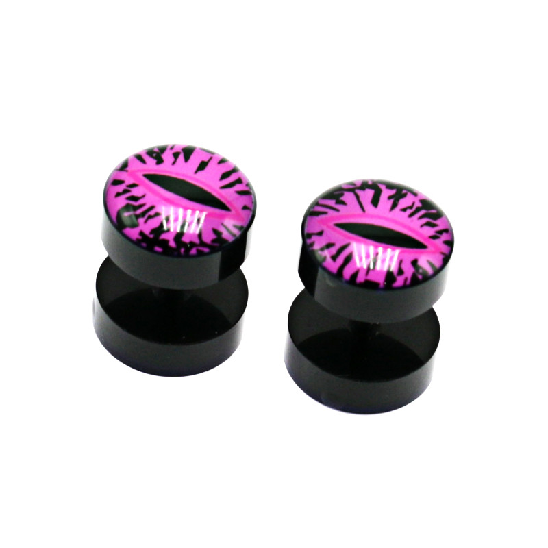 New Earings Fashion Jewelry Women's Ear Stud Barbell Piercing Punk Men Earrings Black
