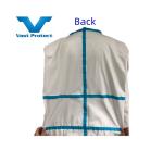 Hooded Sealed Seam White Light Disposable Micro Film Coverall for Medical