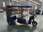 6 Seats Electric Tricycle Tuk Tuk Open Electric Tricycle 1500W