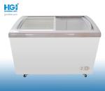 R290a Deep Chest Freezer 12.7 Cuft Curved Top Display Freezer Thick Foaming Body