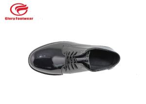 Wholesale Goodyear Welt Shiny Police Leather Shoes , Low Cut Police Officer Work Shoes from china suppliers