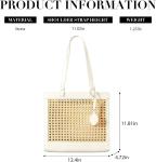 STRAW BEACH BAG FOR WOMEN SUMMER WOVEN RATTAN TOTE BAG STRAW PURSES AND HANDBAGS