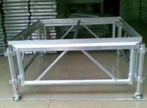 Wholesale Adjustable Height Aluminum Stage Truss For Indoor / Outdoor Movable Stage Platform from china suppliers