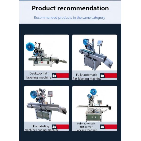 Fully automatic flat labeling machine CH-601-1 for carton labeling plastic card labeling