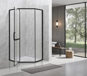 Wholesale 6mm Narrow Reeded Glass With Alum Frame For Modern And Stylish Bathroom from china suppliers