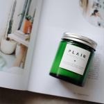 Natural Scented Soy Empty Glass Candle Jar With Lid Vintage Green For Home