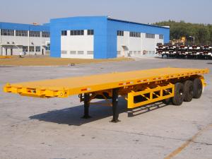 Wholesale tri-axle 40ft container spring leaf semi trailer trucks from china suppliers