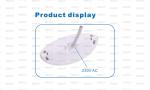 Egg Shape Corner Installation High Voltage LED Furniture Cabinet Lamp CE