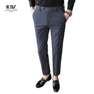 Wholesale Button Decoration Winter Business Trousers for Men Quantity 200 Design Slim Fit Style from china suppliers