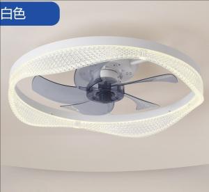 Wholesale Scandinavian Bedroom Ceiling Fan Light LED 60W Variable Frequency Dimmable Restaurant Mute Invisible Ceiling Fan with Lighting from china suppliers