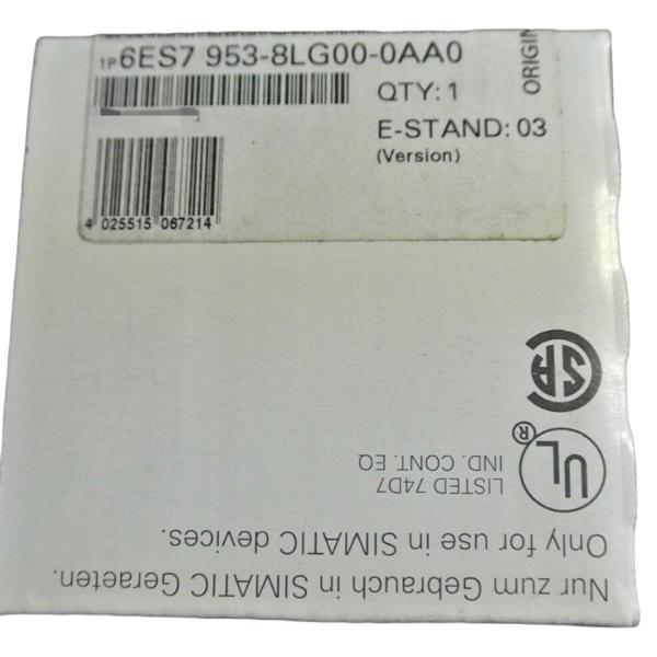 SIEMENS 6ES7953-8LG00-0AA0 SIMATIC S7,MICRO MEMORY CARD F. S7-300/C7/ET 200S
