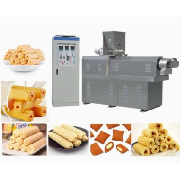 Puffed food extruder Machine / frying snack food processing line