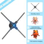 Advertising Strategy With 52cm Hologram Fan 512P Resolution And 4 Blades