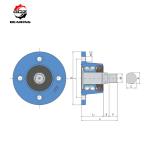 Durable HUB-20MM-X-ASSY-A543 Agricultural Hub Bearing For Vaderstad Disc Harrow