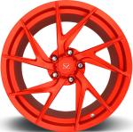 Matt Red Customized 20 Staggered Car Alloy Rims For Porsche 911 Turbo
