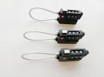 Professional TSA Approved Cable Locks , 3 Number Combination Lock For Tent