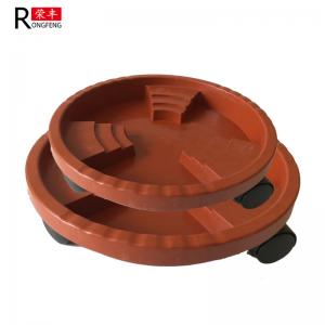 Wholesale Brown Color Plastic Flower Pots Saucers Plant Pot Water Trays With Wheels from china suppliers