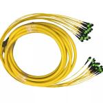 72 Cores MPO Trunk Cable Flexible Yellow Color For Data Center Solutions LSZH