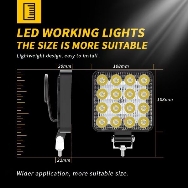 Custom Off Road Truck LED Work Lamp Waterproof Led Construction Work Lights