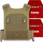 1000D Nylon Cordura Coyote Brown Strength Training Weighted Vest Workout 11x14"