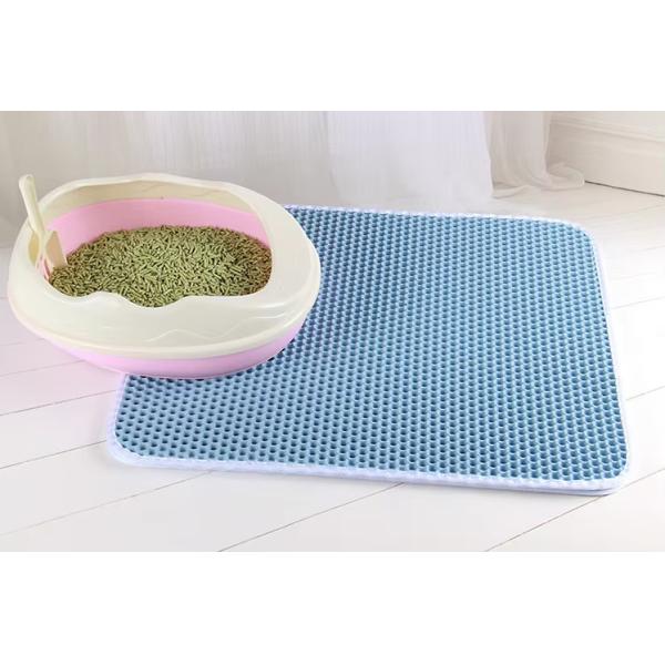 Washable Pet Accessories Double Layer Cat Litter Trapping Mat Waterproof