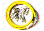 SC LC FC Fan Out Fiber Optic Cable , Single Mode / Multimode Fiber Pigtail RoHS