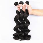 Unprocessed Virgin Human Hair Bundles Loose Deep Wave Human Hair Weave For Black