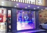 Aluminum profile Outdoor Transparent Led Screen 5500cd Brightness Full Color