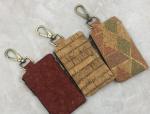 2017 Hot Sale Colored/ Natural Cork Coin Pouches with Brass Zipper