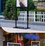 Outdoor Retail Poster Display Pop Up Exhibition Stands Customized Size