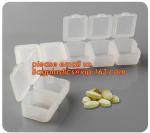 Premium 31 compartments plastic keyboard pill box for a month, Round Shape Pill