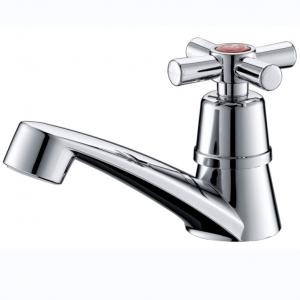 China Chrome Plated Plastic Metal Hybrid Basin Faucet for Office Building Bathroom on sale