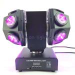 Infinite Rotation Double Heads Mini Mobile DJ Disco LED Ball Laser Moving Head