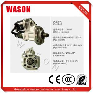 Wholesale ISUZU Engine Excavator Starter Motor 0-24000-3251 0240003251 Standard Size from china suppliers