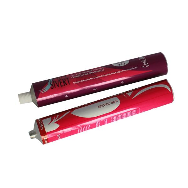 Aluminium Tubes for Hair Color cream with Black color printing surface for