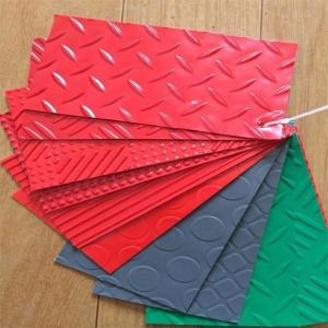 Wholesale Outdoor PVC Garage Flooring Steel Plate Pattern Beautiful Decoration from china suppliers