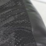 Luxury Black Soft Pet Bed Cushion PU Leather For Dogs Cats