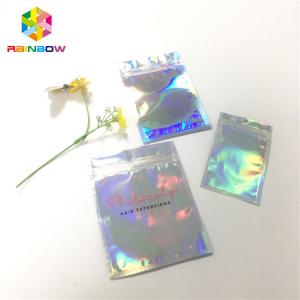 China Waterproof Laminated Foil Pouch Packaging Zip Lock Hologram Laser Customized Printing on sale