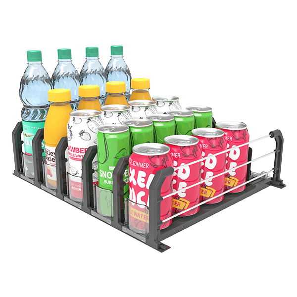 Bottled Soda Can Drink Dispenser Organizer for Refrigerator