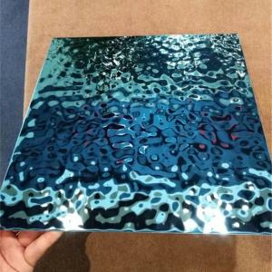 Wholesale Sapphire Color Stainless Steel Sheet Laser Cut Mirror Finish Wall Cladding from china suppliers
