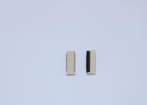 Back Flip ZIF Cable Connector , Height 1.0mm Electrical Cable Connectors 9-61