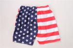 Men's Drawstring Print Board Shorts Printed Beach Shorts 100% Polyester