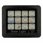 20W Black Solar Flood Lights Outdoor With Motion Sensor IP65 Waterproof 2200lm