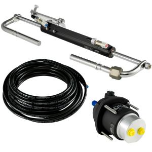 Wholesale 350hp Stainless Steel 8m Mechanical Boat Steering System Outboard Motor Hydraulic Steering Kit from china suppliers