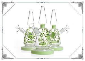 Wholesale Rock Hand Blown Bongs Showerhead Perc Bongs 9 Inches With Green Octopus from china suppliers