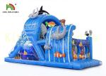 Colorful Sea World Kids Indoor Toys Inflatable Obstacle Course with Fire