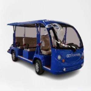 Wholesale Blue Electric Sightseeing Cart 11 Seater Sightseeing Bus With 72V Battery from china suppliers
