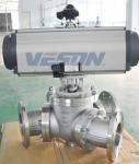 3 Position Double Acting Pneumatic Actuator Three Way Valve 3SPDT Valve Postion